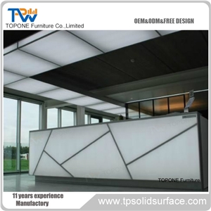 Modern Design Furniture Solid Surface Reception Counter