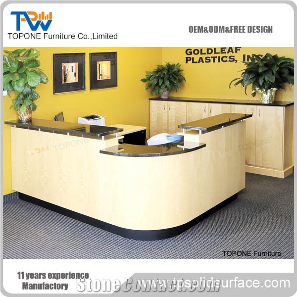 Perfect Design Solid Surface Reception Counter