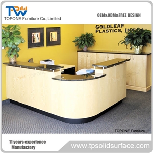 Perfect Design Solid Surface Reception Counter