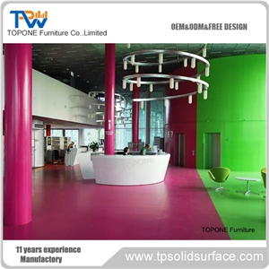 Perfect Design Solid Surface Reception Counter