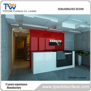 Round Table Tops,Artificial Stone Reception Counter/Desk