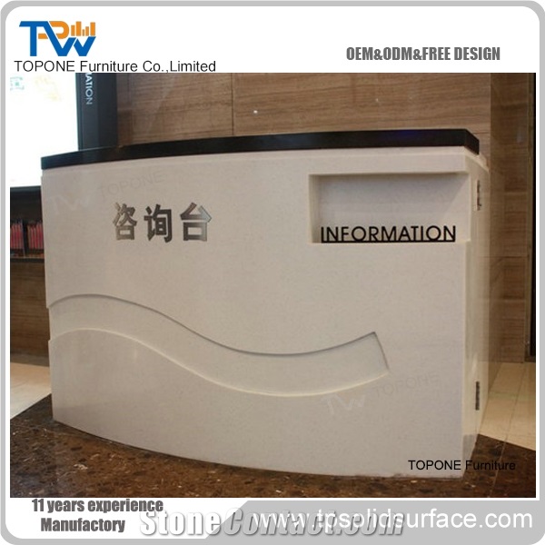 Table Top Design,Solid Surface Tabletops,Reception Counter