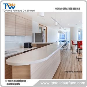 White High Glossy Modern Reception Counter