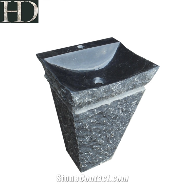 Bathroom Basin Natural Marble and Granite Pedestal Wash Basin for Sale