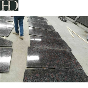 Chinese Granite Floor Pave Dark Rose Granite Tile with Cheap Price