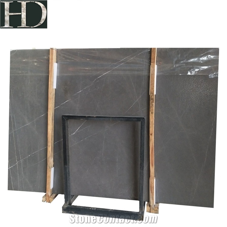 Leathered Bulgarian Grey Ash Marble Slabs with Good Price