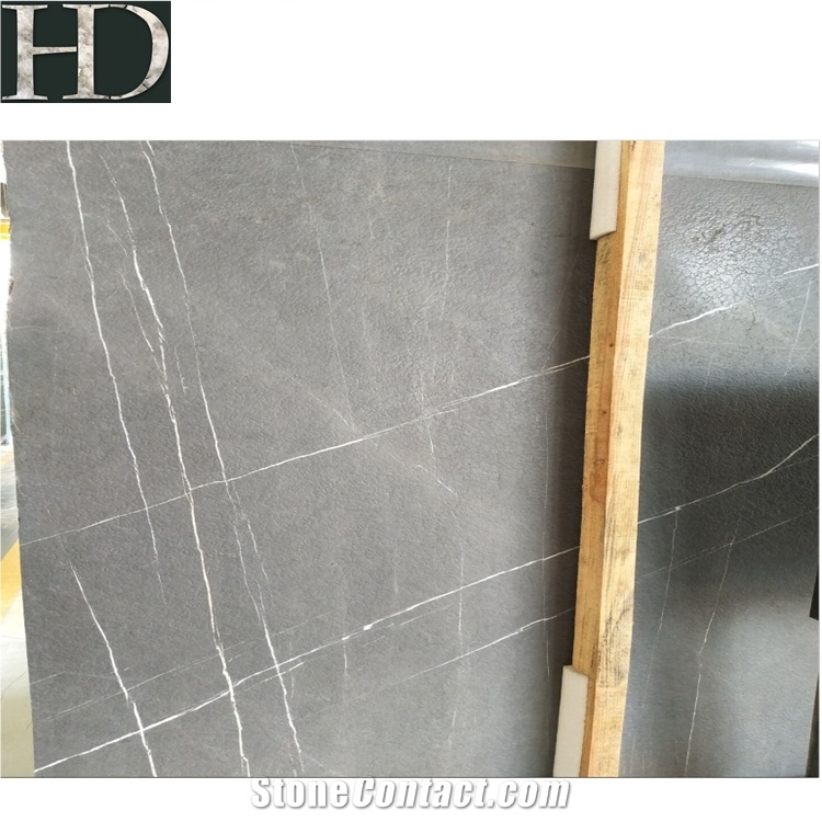 Leathered Bulgarian Grey Ash Marble Slabs with Good Price