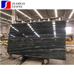 Brazilian Green River Granite with Black Veins Stone for Tile Slab