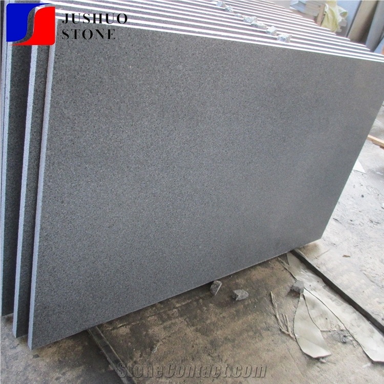 Honed Changtai Black,New G654 Granite,New Impala Black Granite Tile Material