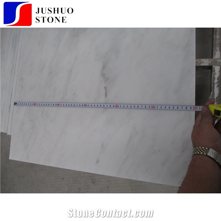 Marmo Bianco Esterno Marble Tiles for Train Station Wall Cladding