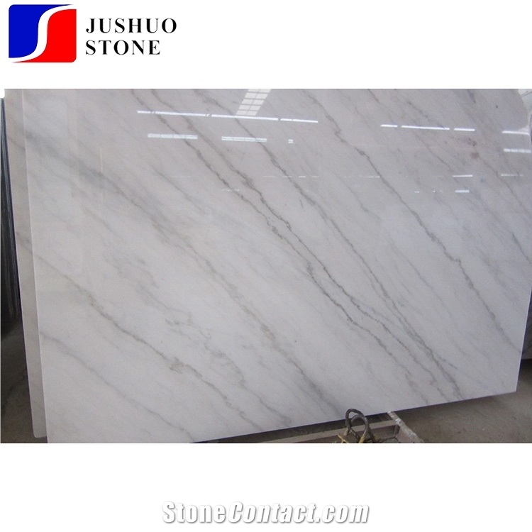 Natural Polish Guangxi Eastern White,China Bianco Carrara Marble Slab