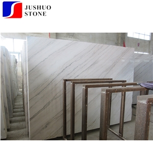 Natural Polish Guangxi Eastern White,China Bianco Carrara Marble Slab
