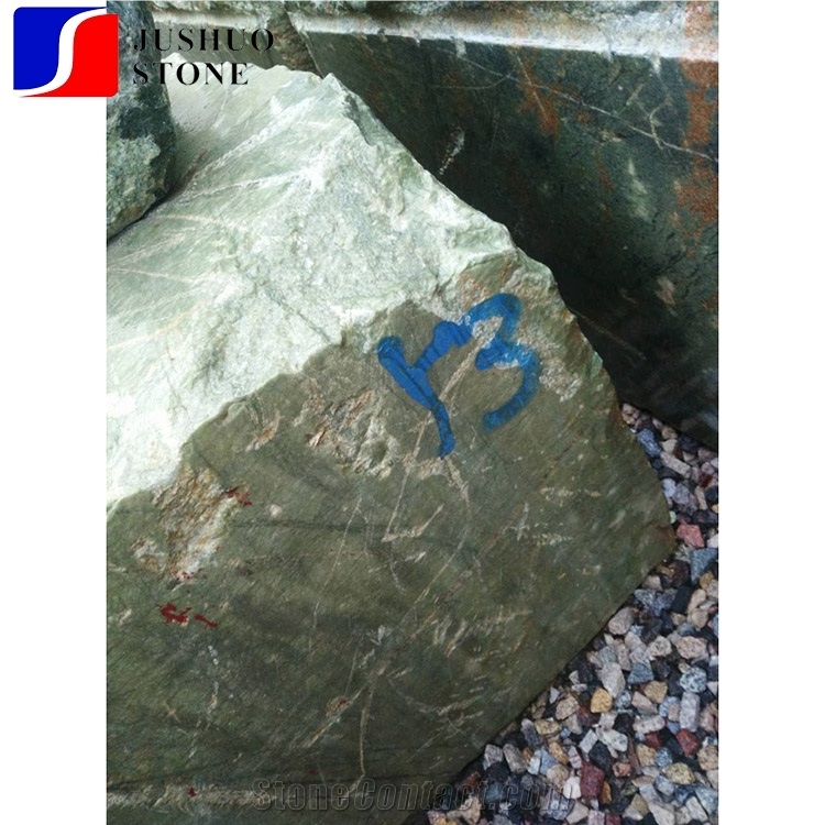 Own Stock Quarry Dandong Green Marble Slab for Tiles Material on Sale