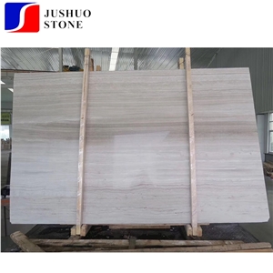 Putin Wood,White Wooden Veins/Grains Marble Slab for Pool Wall Capping