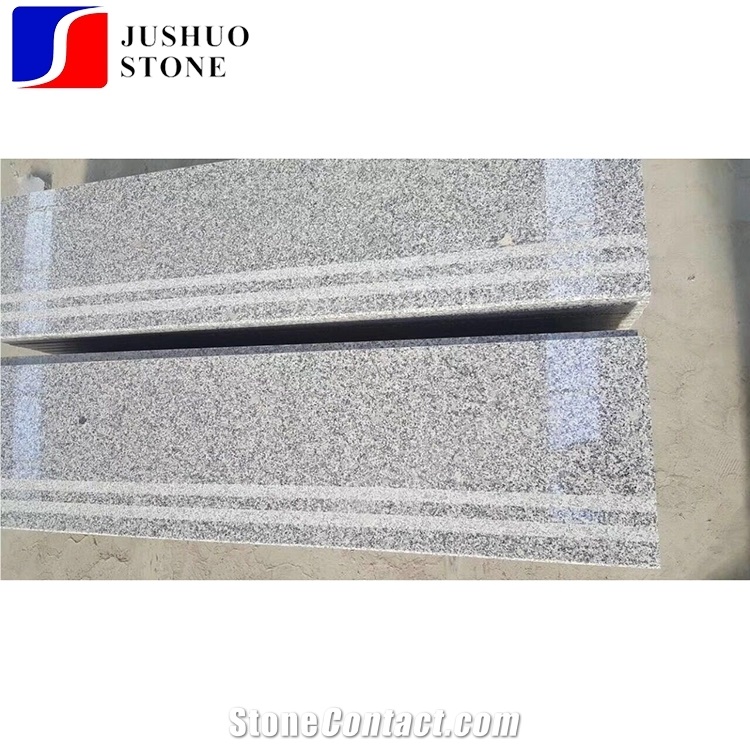 Thin New Jiangxi Light Grey G603 Granite Manufacture Stair Floor Tiles