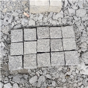 Cheap Flamed White Granite G603 for Paving Small Cube Stone