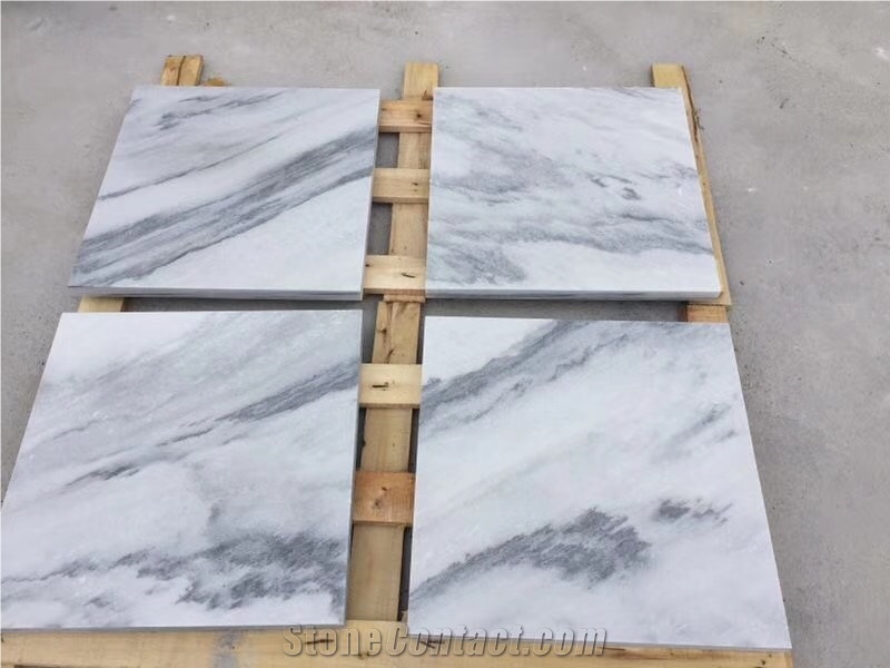 Blue Cloud China White Marble Wall Tile,Floor Covering Panel Slab in Stock