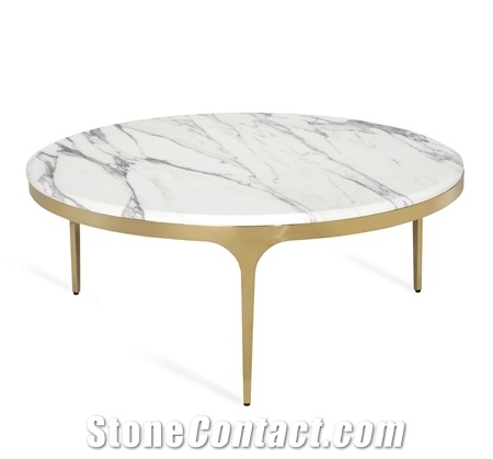 Grey Emperador Marble Table Djungle,Stone Tabletop Modern Design