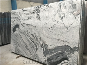 India Viscon White Granite Grey Veins Slab,Cosmic White Granite Floor Tile