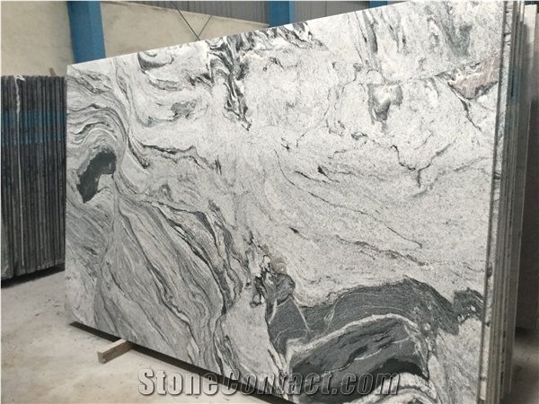 India Viscont White Granite Grey Slab,Cosmic White Granite Floor Pattern Tiles