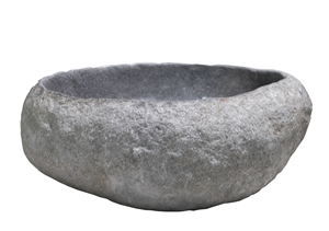 Indonesia Natural River Stone Wash Basin Without Edging for Bathroom