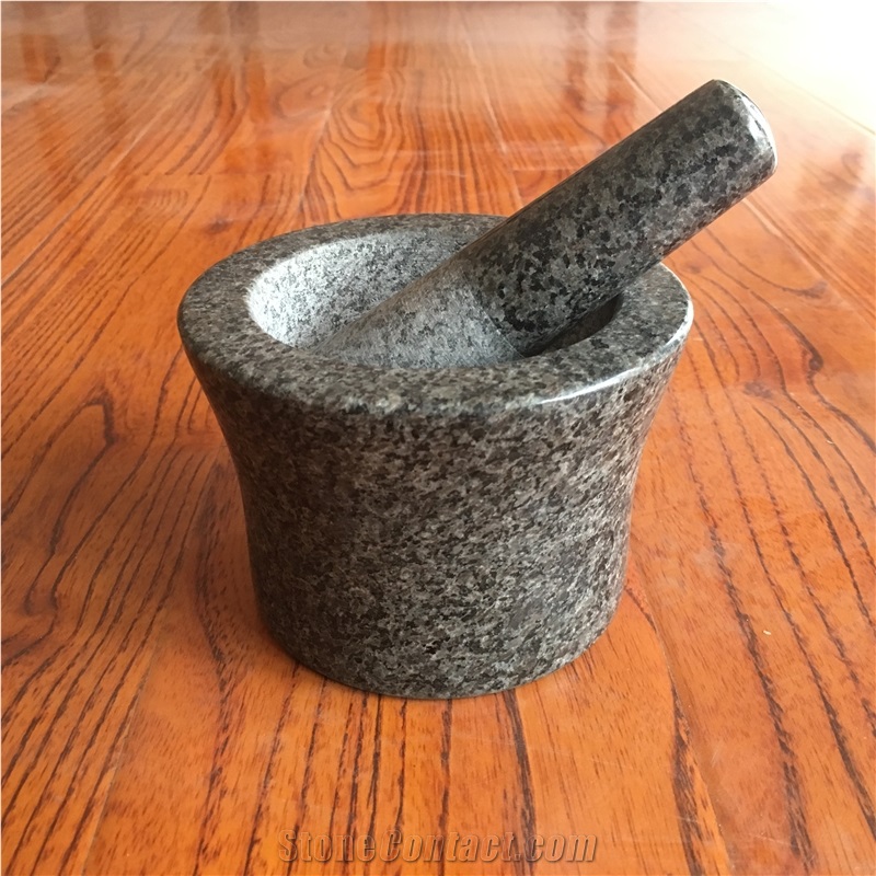 Granite Mortar and Pestle Size 14x10cm