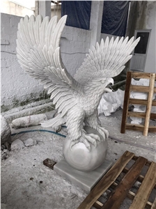 Hand Carved Eagle, Stone Sculpture, Carving Stone, Handicraft
