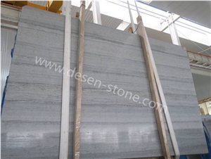 Blue Grey Wood Vein/Grey Wood Grain Marble Stone Slabs&Tiles Flooring