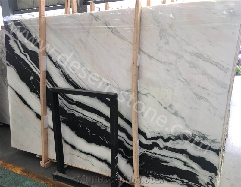 China White Panda/Panda White Marble Stone Slabs&Tiles Floor Covering