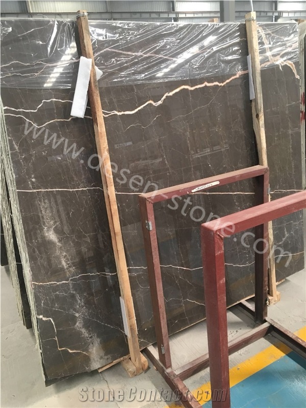 Coffee Mousse/Chelsea Grey Brown Marble Stone Slabs&Tiles