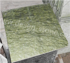 Dandong Green/Verde Ming Green/Silk Green Marble Stone Slabs&Tiles