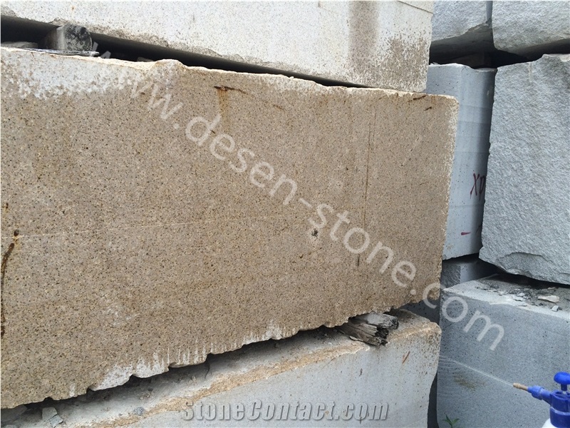 G682 Giallo Rusty Yellow/Padang Gelb/Sand Gold Granite Stone Blocks