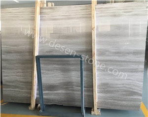 White Wood Grain/Silk Georgette Marble Stone Slabs&Tiles Skirtings