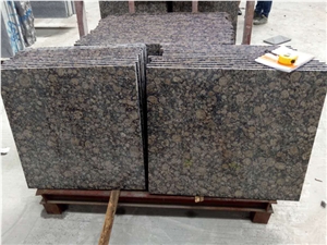 Finland Importing Baltic Brown Granite Stone Tiles 600x600mm