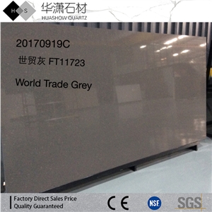 High Quality World Trade Grey Aritificial Quartz Stone Tiles and Slabs
