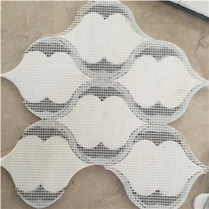 White Grey Black Marble Colors Floor Pattern Mosaic Tiles