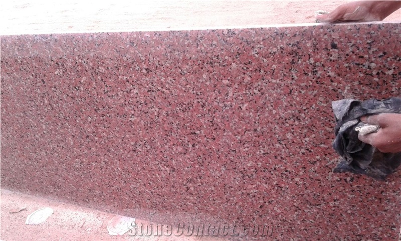 Rosy Pink Granite Slabs and Tiles from Rajasthan India