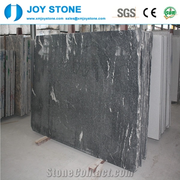 Black Snowflake Granite Polished Cheap China Granite Slabs