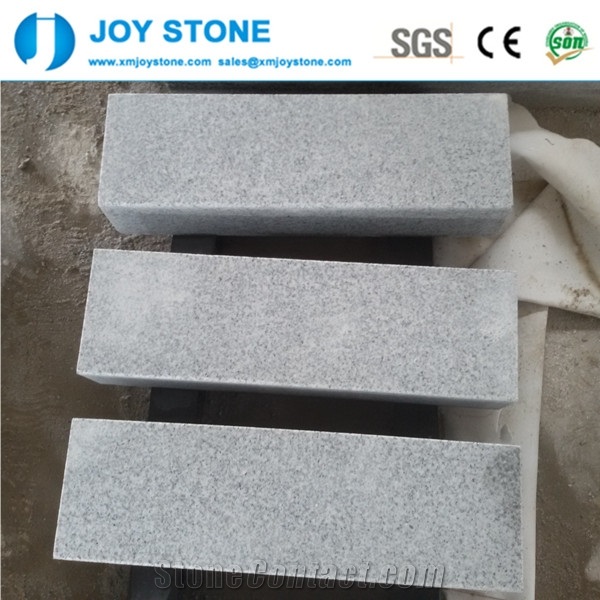 Cheap Flamed Bianco Crystal G603 Light Grey Granite Curbstone Curbs