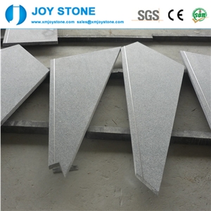 Cheap Flamed G603 Crystal White Granite Step with Anti Slip Grooves