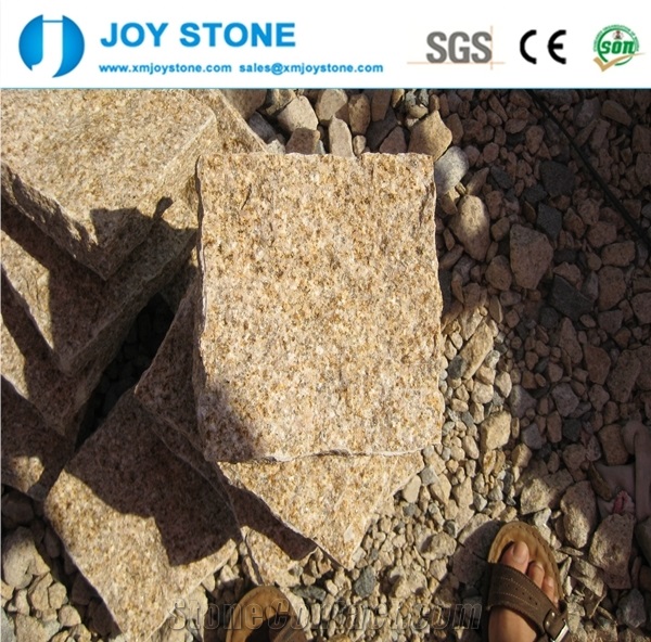Cheap Natural Split Yellow Rusty Granite G682 Paving Cube Stone Floor