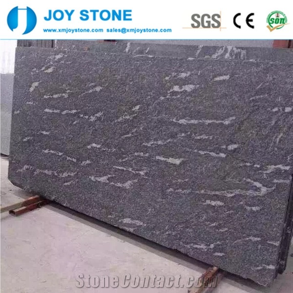Cheap Thin Shan Dong Snow Gray Granite Slabs Polished