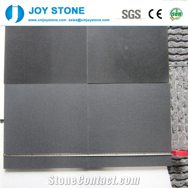 Chinese Cheap Custom Size Tiles Hainan Black Basalt 30x60