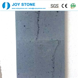 Chinese Cheap Custom Size Tiles Hainan Black Basalt Floor