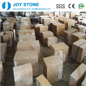 G682 Granite Kerbstone Types Flamed Cube Yellow for Sale