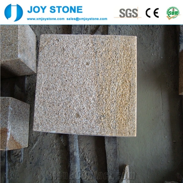 G682 Rusty Yellow Granite Cubestone Cheap Price Standard Size