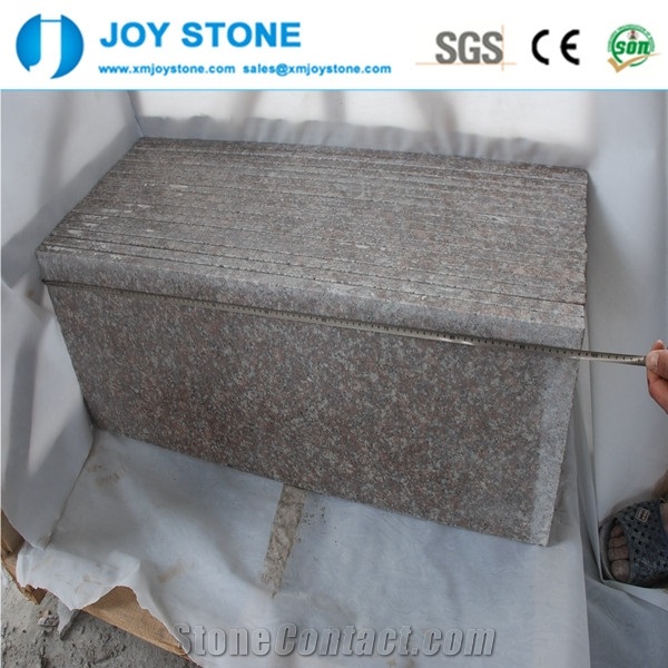G687 Granite Wall Tile Cladding Red Polished Floor