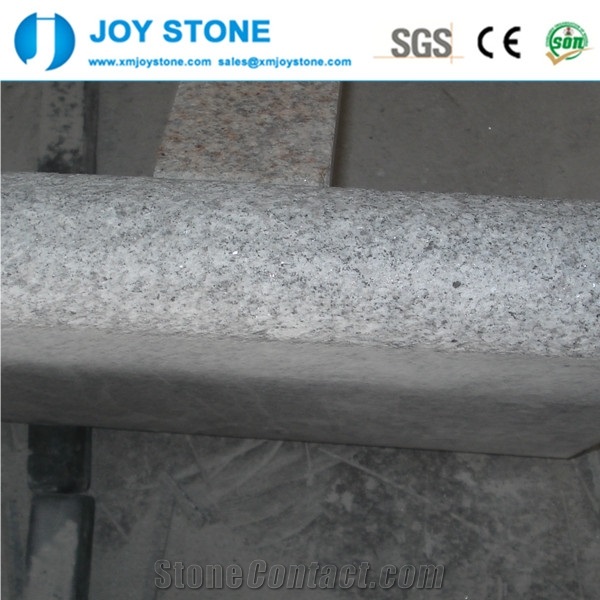 Germany Hot Sale Padang Light G603 Granite Flamed Rounded Edge Step