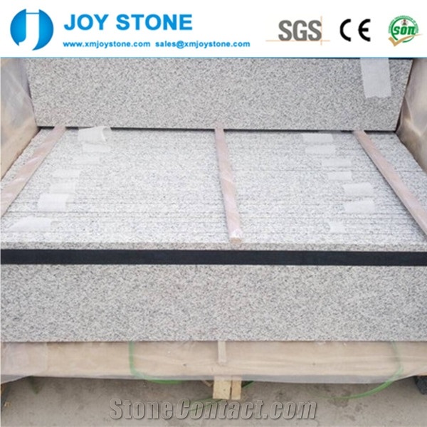 Polished G303 China Shandong Sesame White Granite Stair Step Tiles