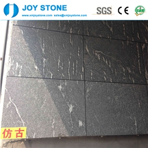 Snow Gray Natural Stone Granite Flamed Slabs for Exterior Wall Tiles